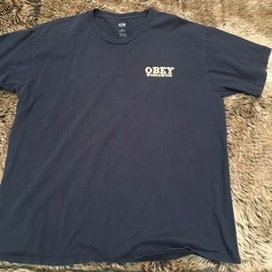 Obey Worldwide Blue T-Shirt *Size XL*